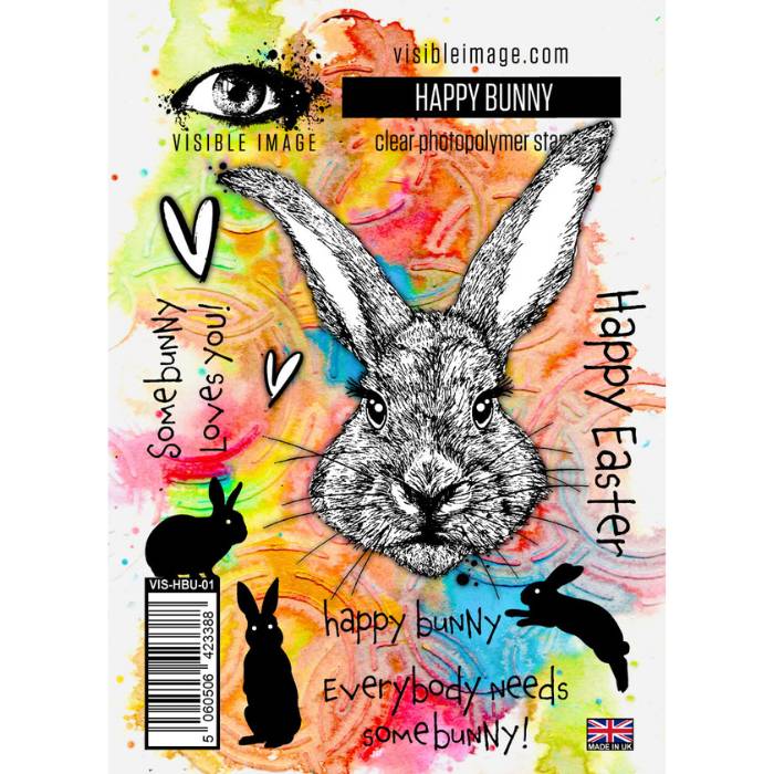 Visible Image Happy Bunny Stamp Set